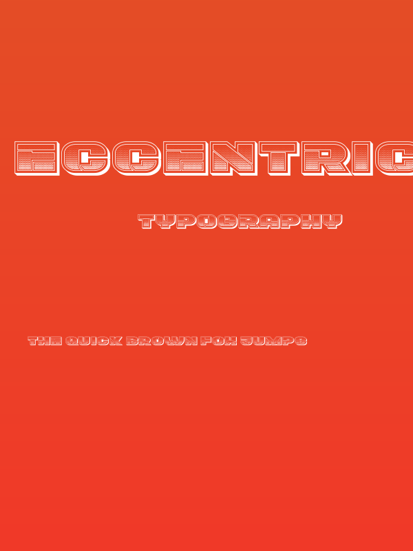 Eccentric Gradient Regular Poster