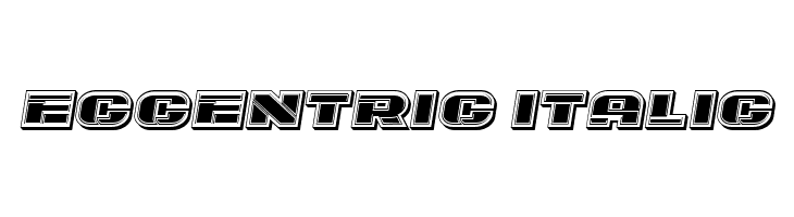 Eccentric Italic  Fuentes Gratis Descargar