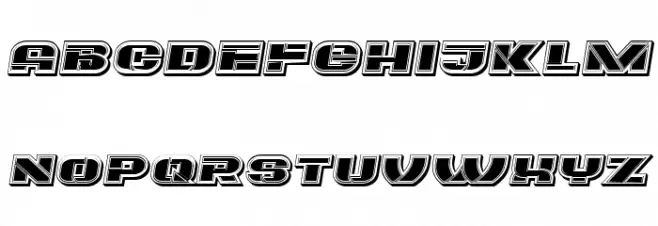 Eccentric Italic フォント 大文字