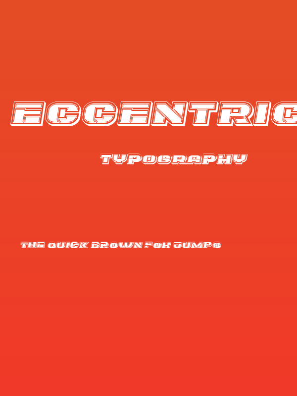 Eccentric Italic Poster