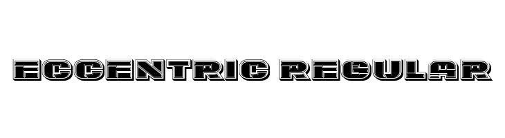 Eccentric Regular  Скачать бесплатные шрифты