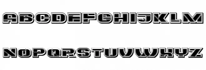 Eccentric Regular 字体 大写