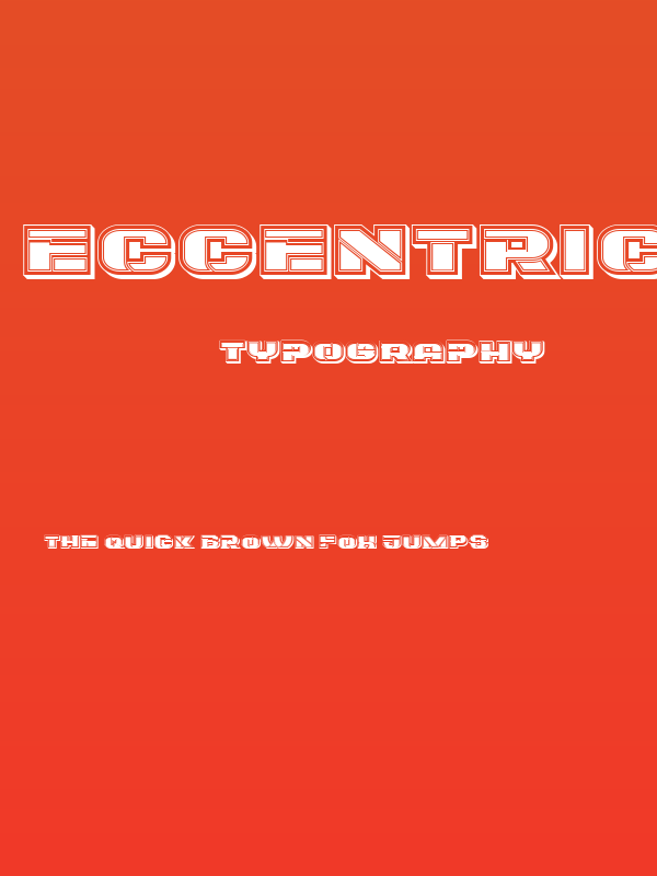 Eccentric Regular Poster