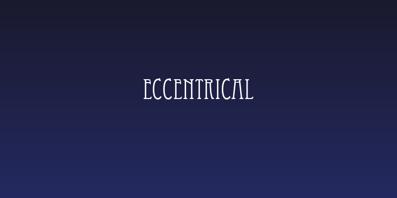 Eccentrical Social Header