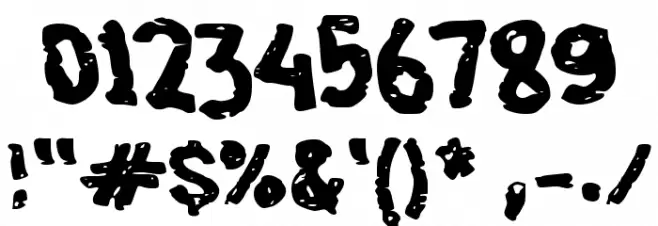 Eceng Font OTHER CHARS