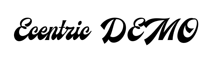 Ecentric DEMO  Fuentes Gratis Descargar