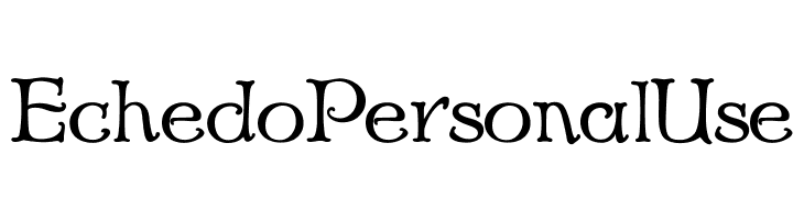 Echedo PersonalUse Font