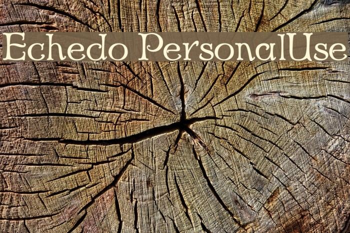 Echedo PersonalUse Font examples