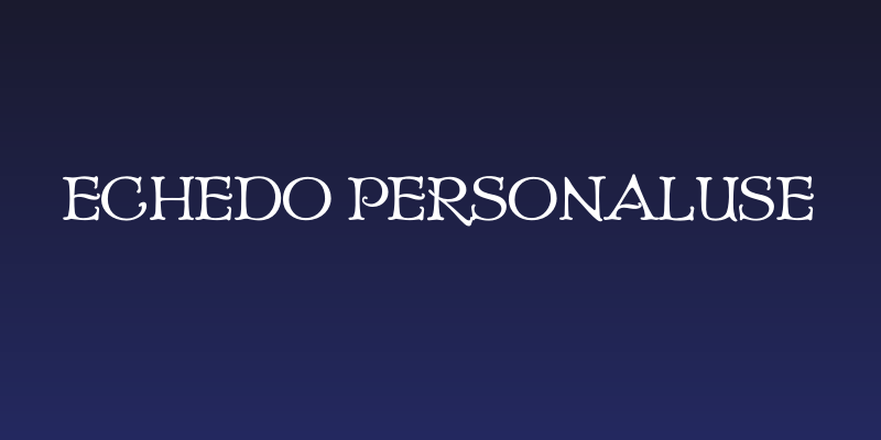Echedo PersonalUse Social Header