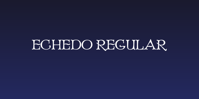 Echedo Regular Social Header