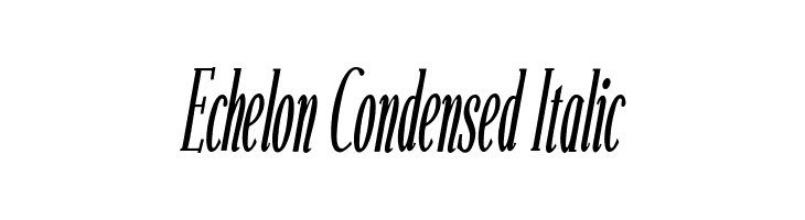 Echelon Condensed Italic  नि: शुल्क फ़ॉन्ट्स डाउनलोड