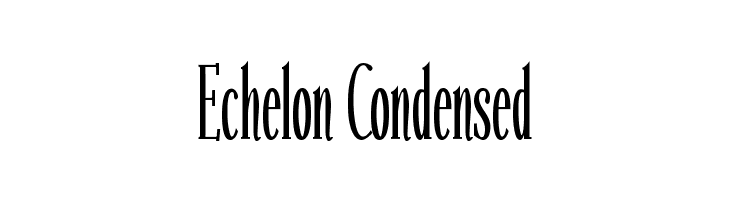 Echelon Condensed  font caratteri gratis