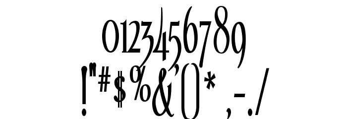 Echelon Condensed Schriftart Anderer Schreiben
