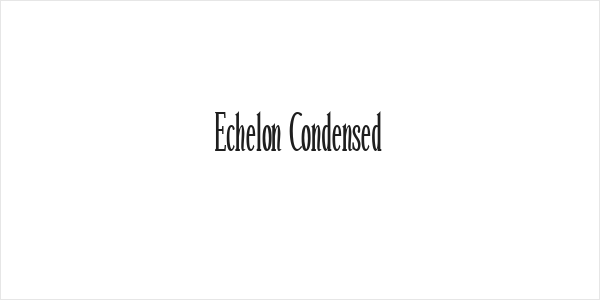 Echelon Condensed Logo