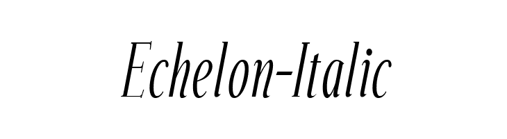 Echelon-Italic  免费字体下载