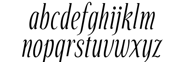 Echelon-Italic Font LOWERCASE