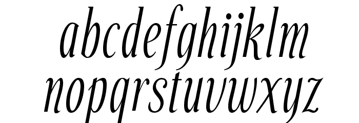 Echelon-Italic Font LOWERCASE