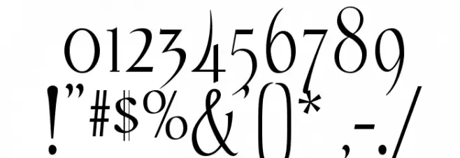 Echelon-Regular Font OTHER CHARS