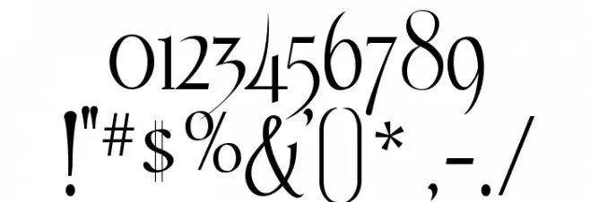 Echelon Font OTHER CHARS