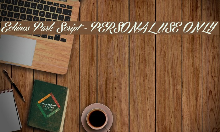 Echinos Park Script - PERSONAL USE ONLY Font examples