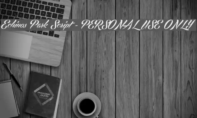 Echinos Park Script - PERSONAL USE ONLY Font examples