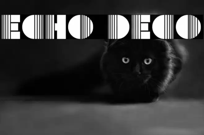 Echo Deco Schriftart examples