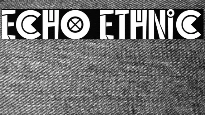 Echo Ethnic Font examples