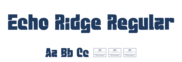 Echo Ridge Regular Font Preview