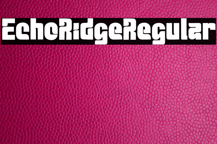 Echo Ridge Regular Example 1