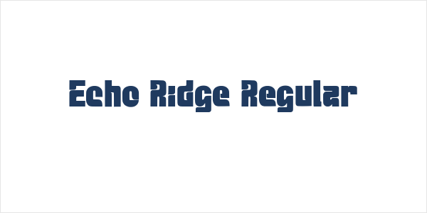 Echo Ridge Regular Logo