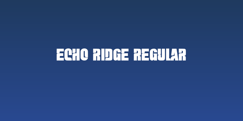 Echo Ridge Regular Social Header