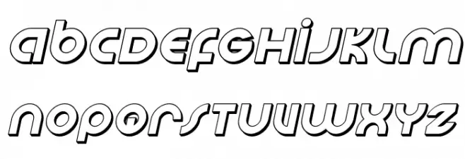 Echo Station 3D Italic Polices MAJUSCULES