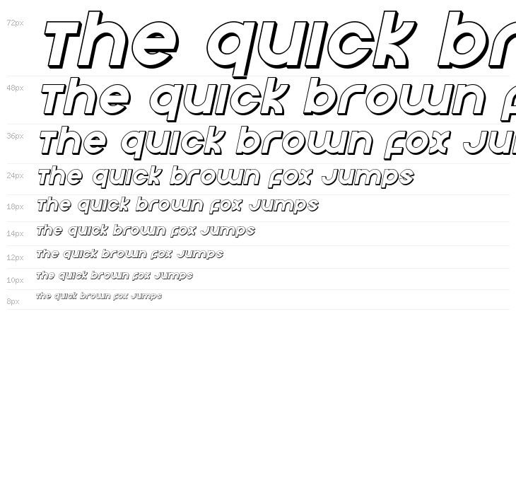 Echo Station 3D Italic Waterfall