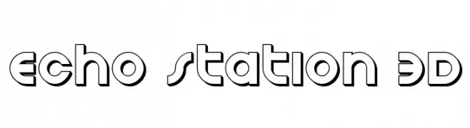 Echo Station 3D  Fuentes Gratis Descargar