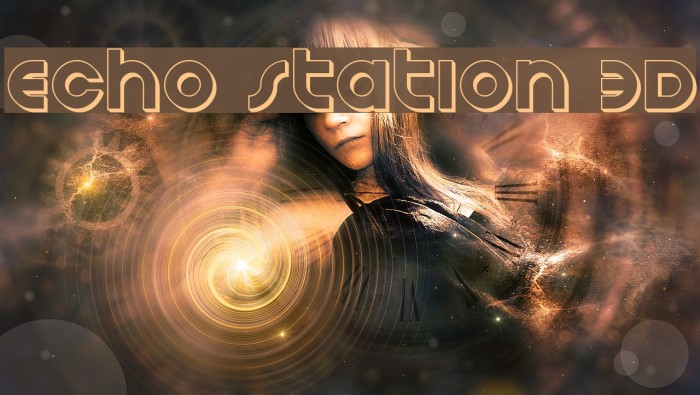 Echo Station 3D Font examples