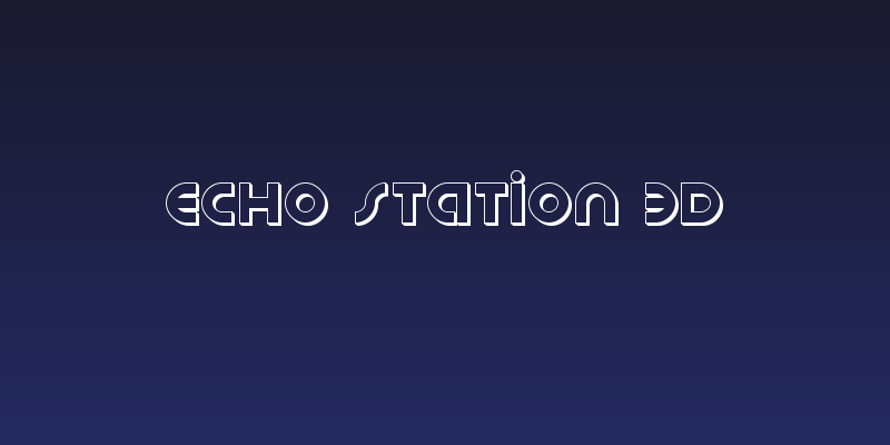 Echo Station 3D Social Header