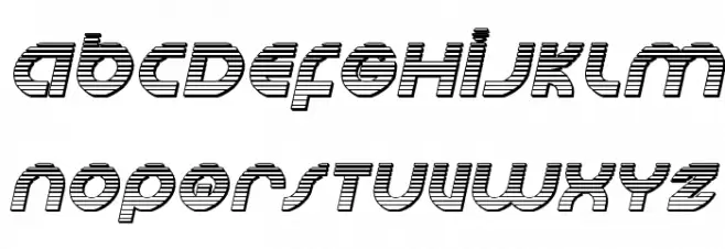 Echo Station Chrome Italic Caratteri MAIUSCOLE