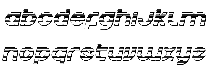 Echo Station Chrome Italic Font LOWERCASE