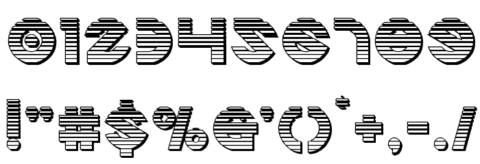 Echo Station Chrome Font OTHER CHARS