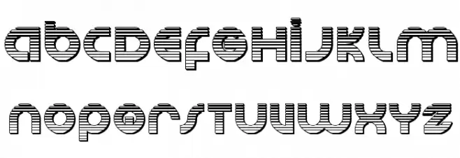 Echo Station Chrome Font UPPERCASE