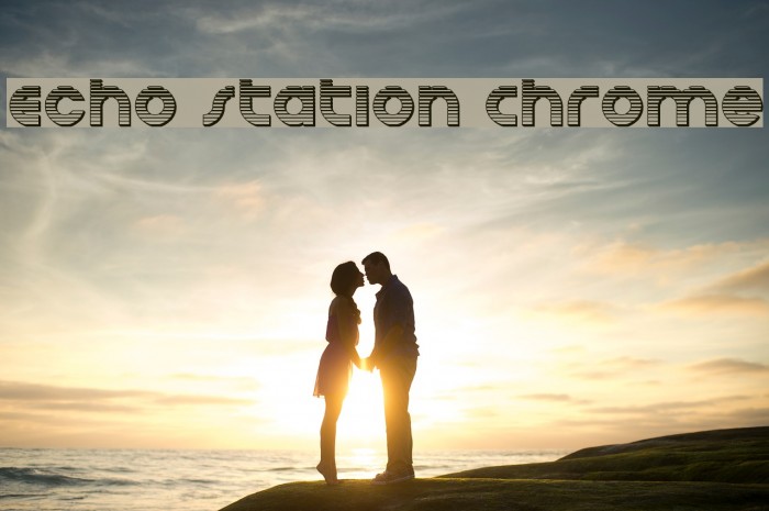 Echo Station Chrome Font examples