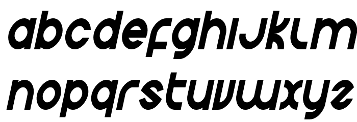 Echo Station Condensed Italic Font LOWERCASE