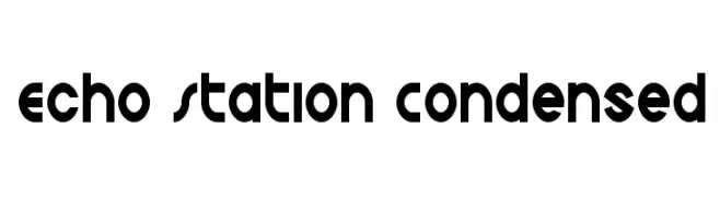 Echo Station Condensed  Fuentes Gratis Descargar