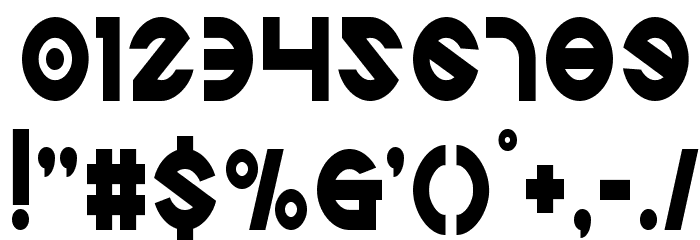 Echo Station Condensed Font OTHER CHARS