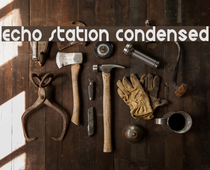 Echo Station Condensed Font examples