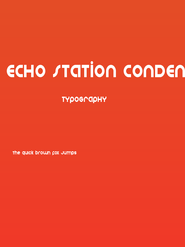 Echo Station Condensed Poster