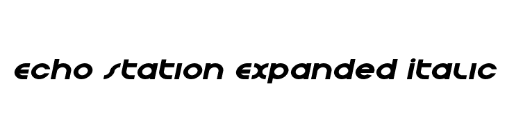 Echo Station Expanded Italic  Descarca Fonturi Gratis