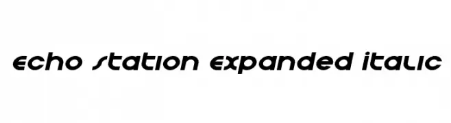 Echo Station Expanded Italic  Fuentes Gratis Descargar