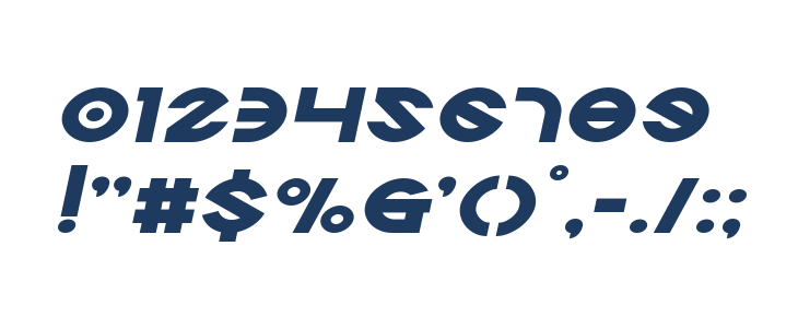 Echo Station Expanded Italic Other Characters