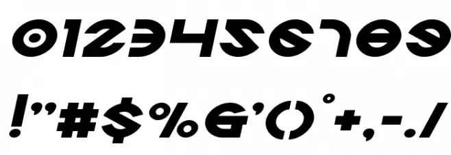 Echo Station Expanded Italic Font OTHER CHARS